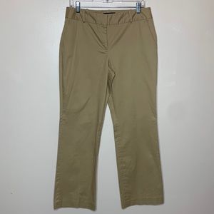 TALBOTS Pants Tan HERITAGE Cotton Blend Wide Leg Coastal Grandma Neutral 10P